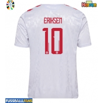 Dänemark Christian Eriksen #10 Auswärtstrikot EM 2024 Kurzarm